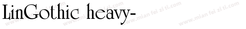 LinGothic heavy字体转换